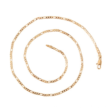 44406 xuping GZ fashion jewelry market simple 18k gold plated chian necklace with magnetic clasp